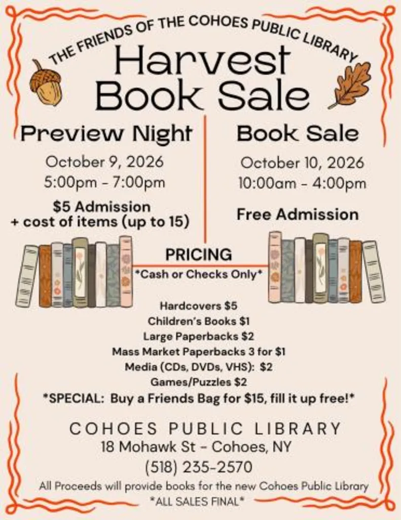 Harvest Book Sale