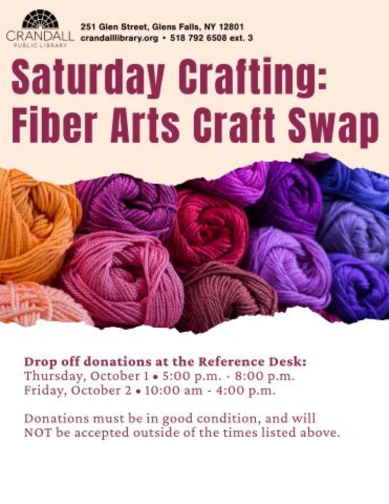 Saturday Crafting: Fiber Arts Craft Swap!