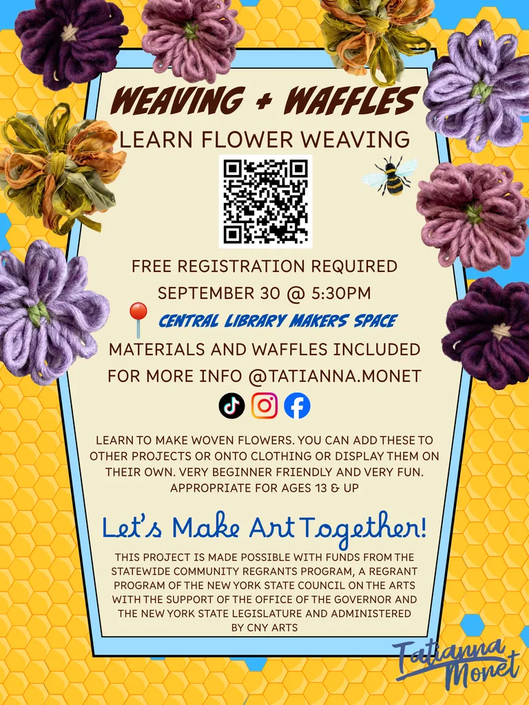 Weaving and Waffles In-Person