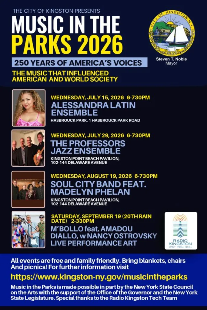 Kingston Music in the Parks: M'Bollo featuring Amadou Diallo (with live performance by artist Nancy Ostrovsky)