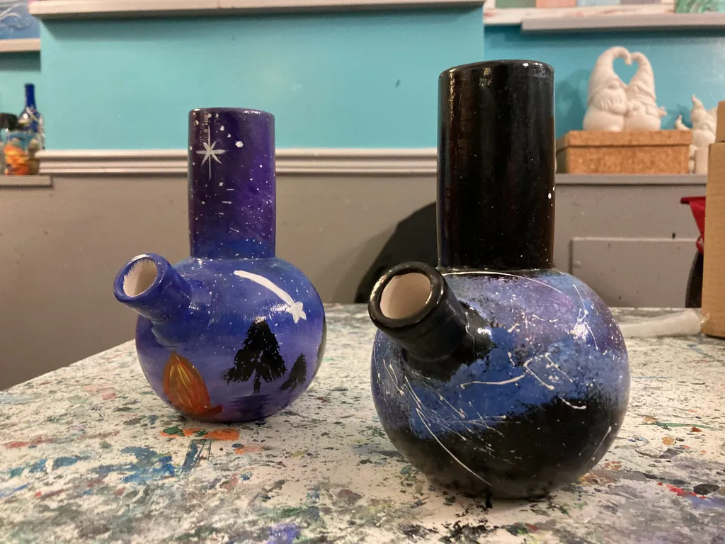 Puff N’ Paint! Bongs!! Get your Canna Crafty On!! Just $65!