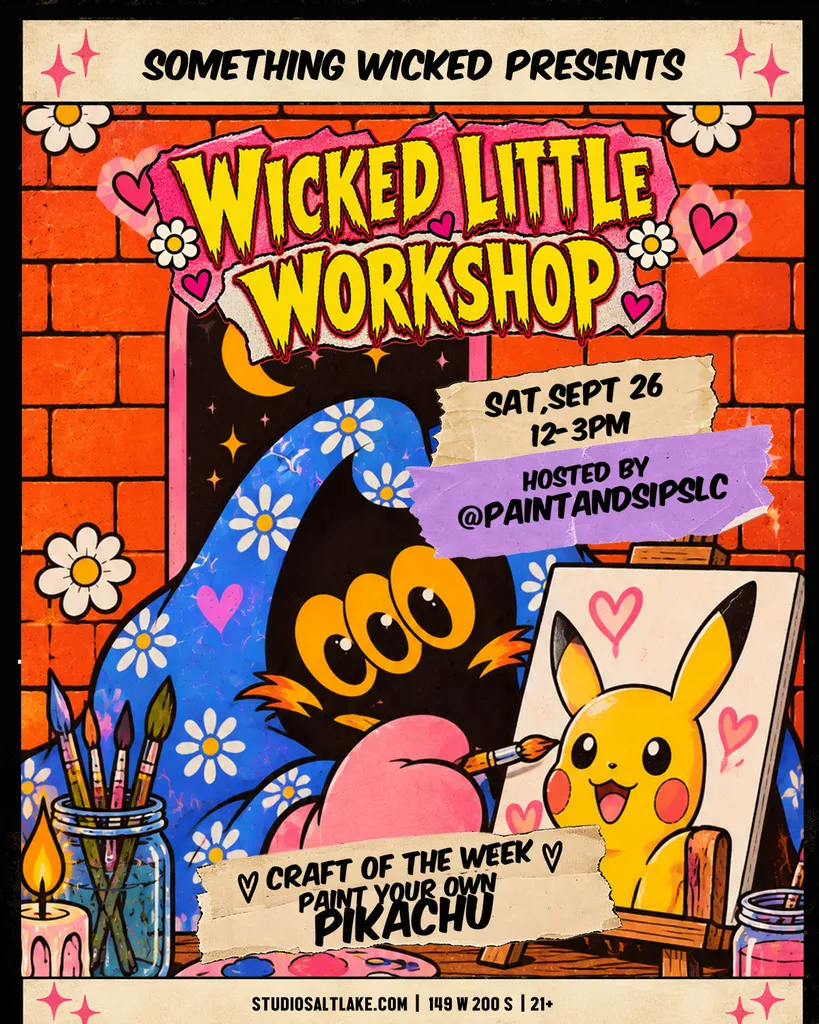 Wicked Little Workshop | Paint A Pikachu