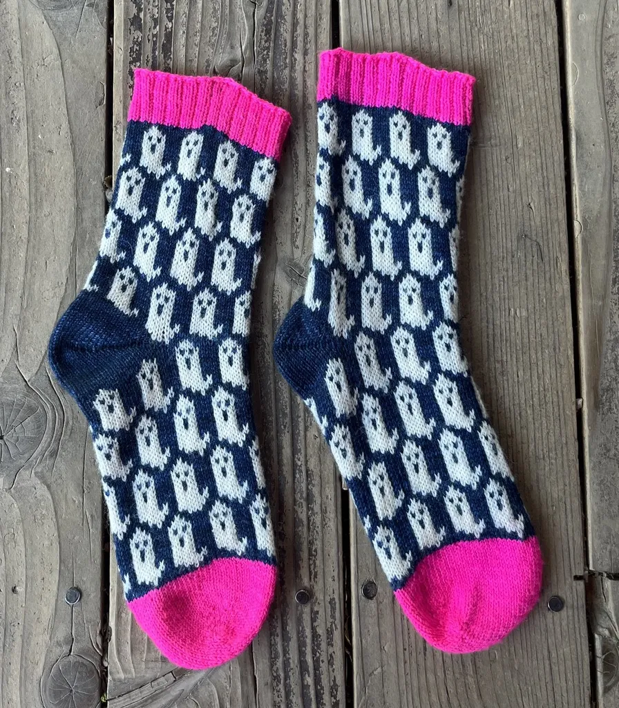 Knit Ghost Socks