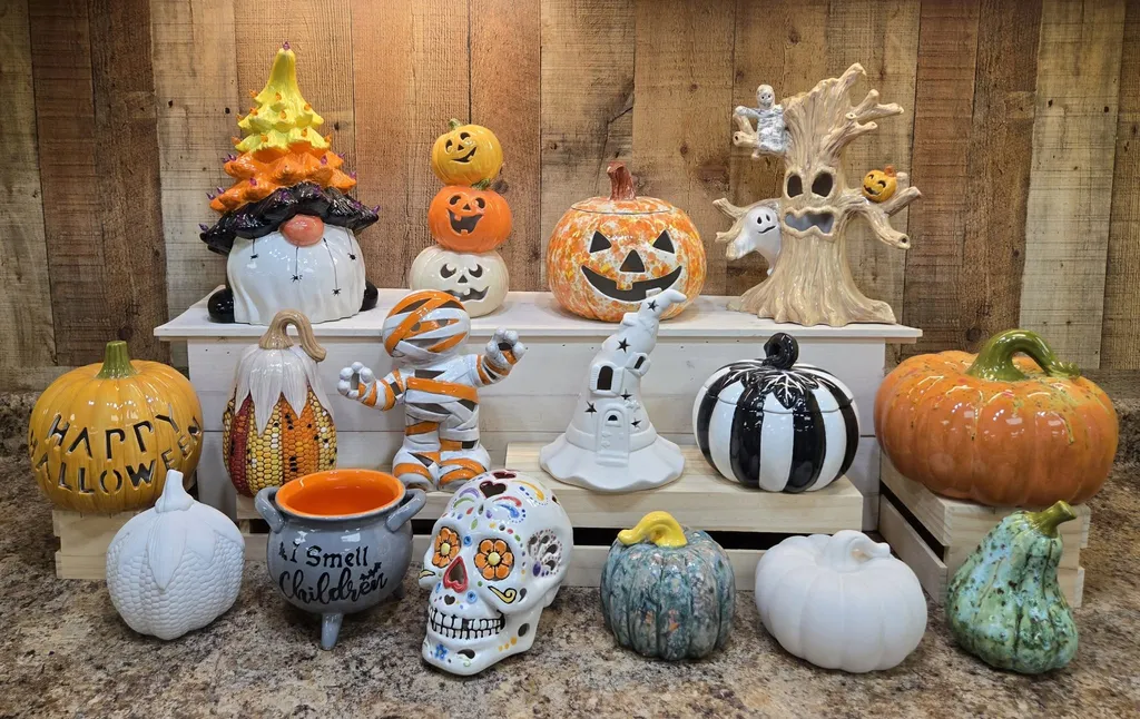 Halloween Decor Pottery @ The Gateway Diner