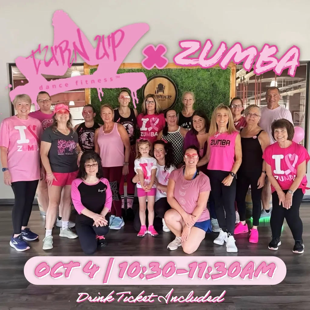 Turn Up meets Zumba Charity Class - Adirondack Winery