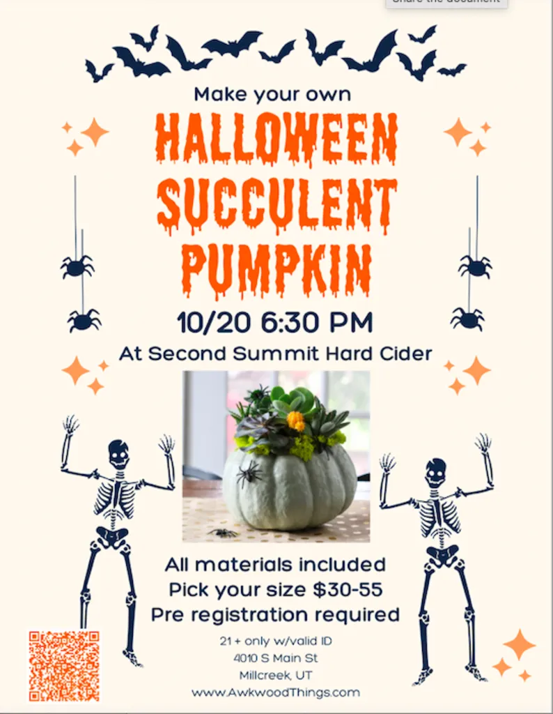 Halloween Succulent Pumpkins