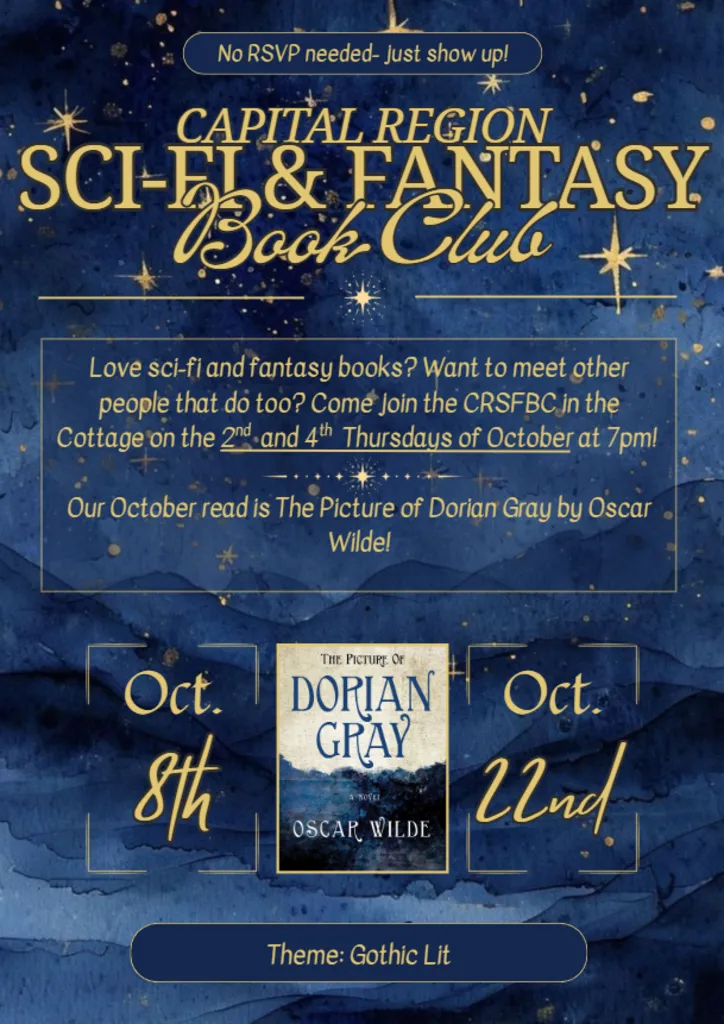 Capital Region Sci-Fi & Fantasy Book Club - "The Picture of Dorian Gray"
