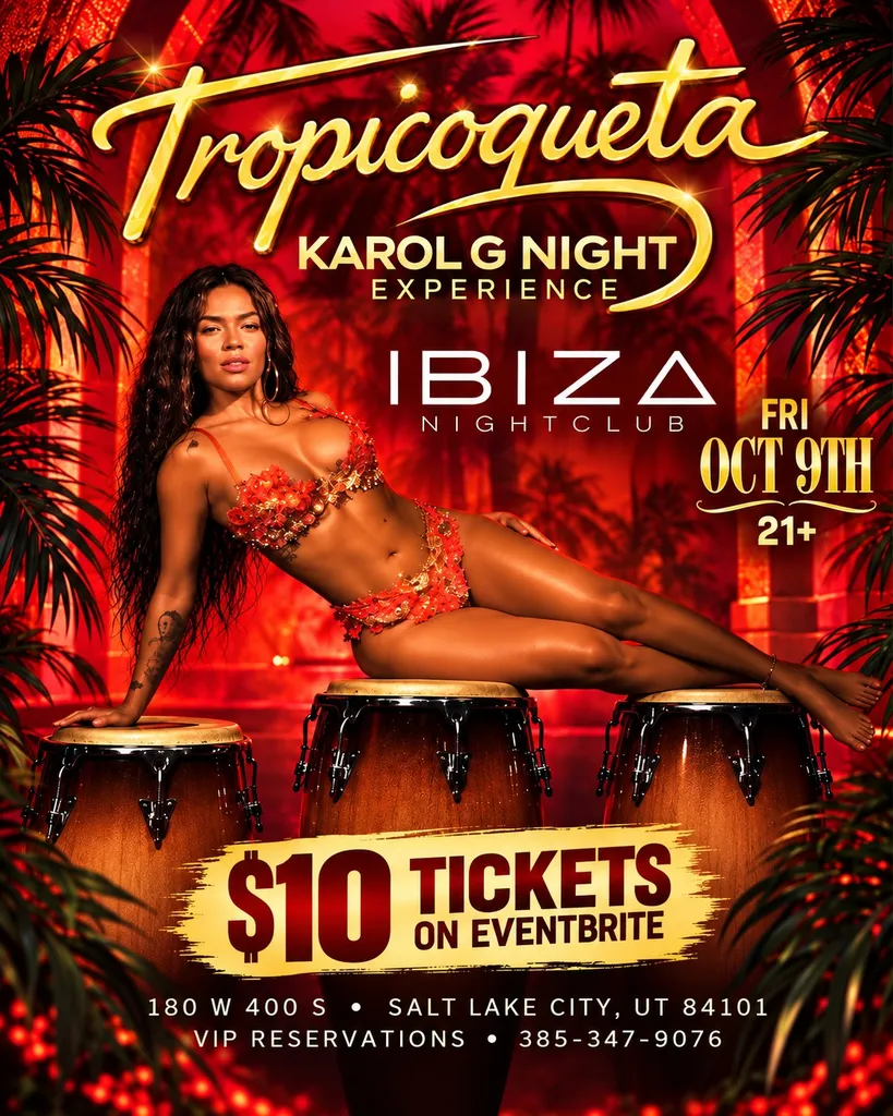 Tropicoqueta Karol G Night Experience at Ibiza Night Club