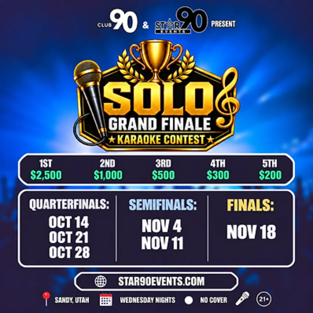 Star90 Events: $2,500 Solo Karaoke Contest!