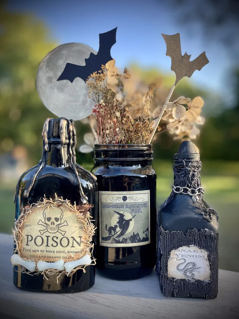 Witchy Bottles & Poison Jars: A Halloween Upcycling Workshop