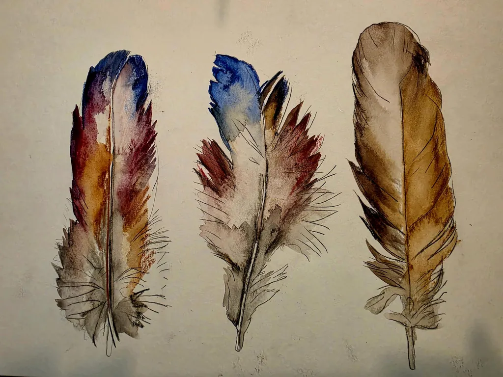 Teen Workshop: Watercolor Feathers