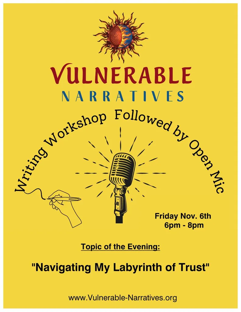 Vulnerable Narratives Writing Workshop & Open Mic!