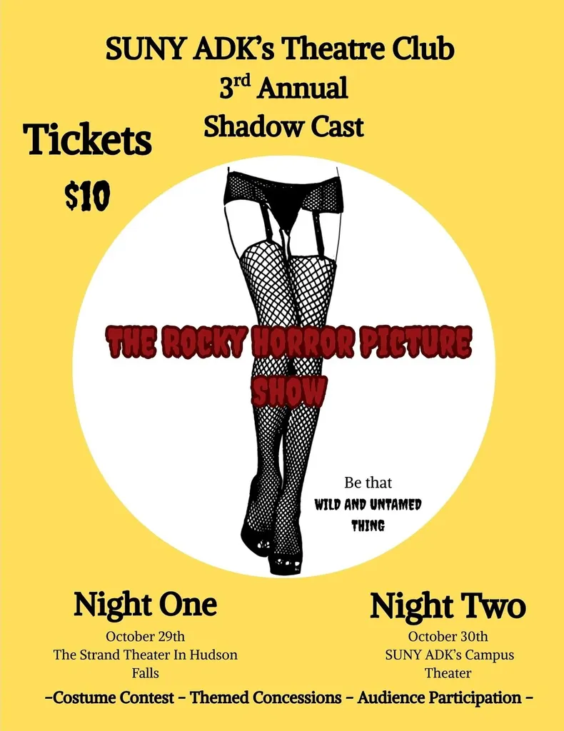 Rocky Horror Picture Show with SUNY Adirondack Theatre Club Shadow Cast