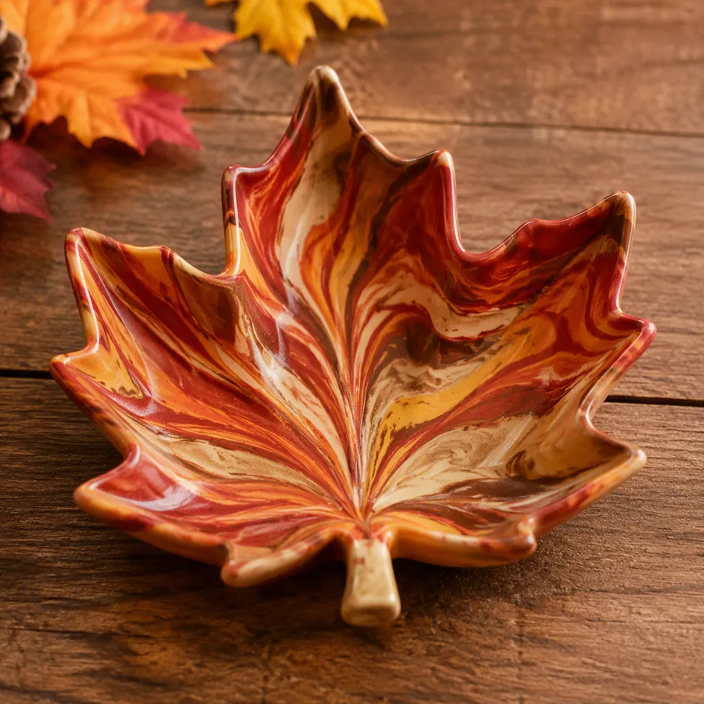 Creative Coffee Hour: Fall Foliage Clay Trays