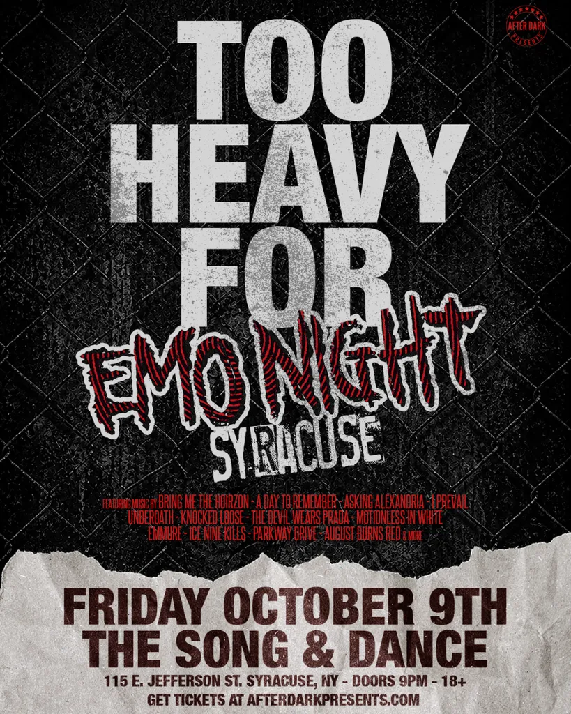 Too Heavy For Emo Night Syracuse