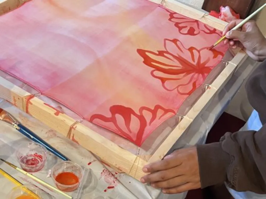 Silk Painting with Grace