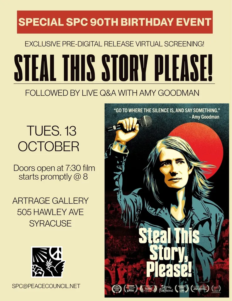 Film Showing “Steal This Story Please!”- SPECIAL SPC 90th BIRTHDAY EVENT