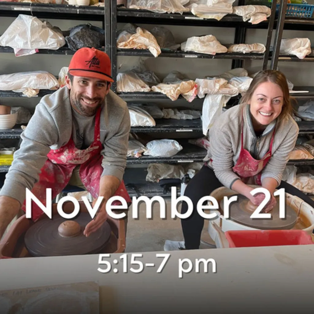 Try It Out Pottery Class - Saturday, November 21, 5:15-7 pm