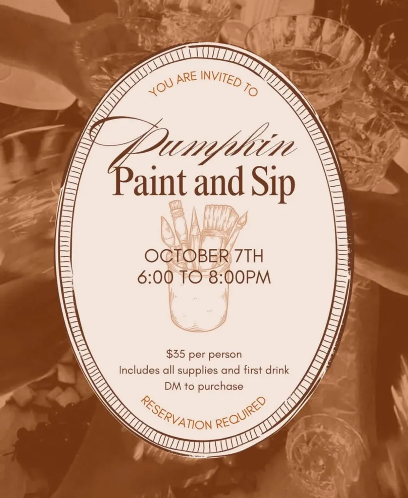 Pumpkin Paint and Sip