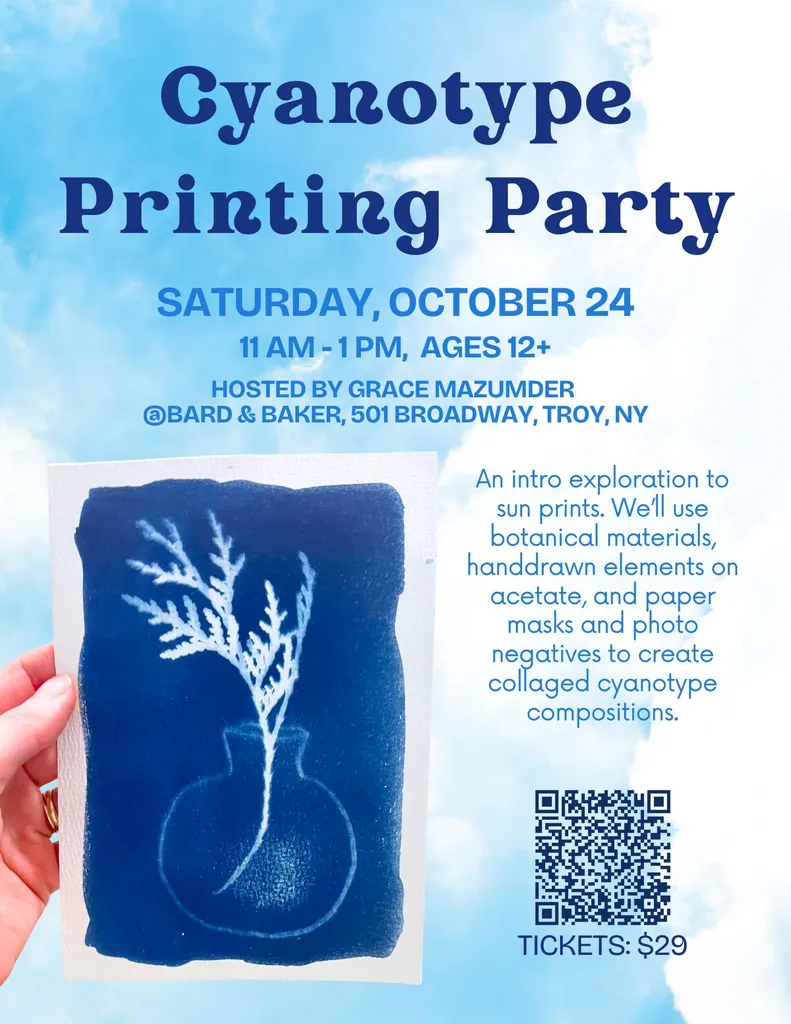 Cyanotype Printing Party