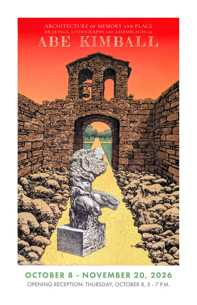 Architecture of Memory and Place: Drawings, Lithographs, and Assemblages of Abe Kimball