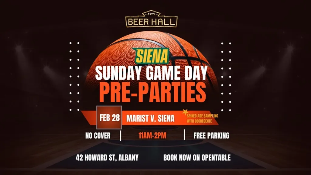Sienna Sunday basketball game day pre-party