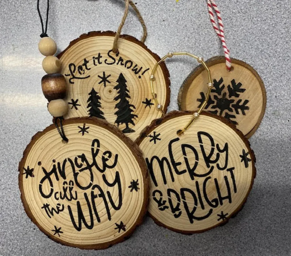 Wood Burning Ornament or Coaster Workshop 11/15/26 @ 3:30pm