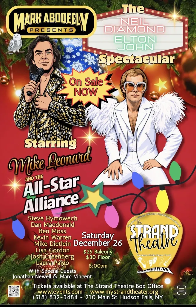 The music of Neil Diamond and Elton John starring Mike Leonard