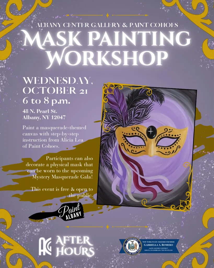 *PUBLIC OFF-SITE Painting Worshop* Paint Albany at ACG After-Hours Wednesday October 21st 6pm-8pm