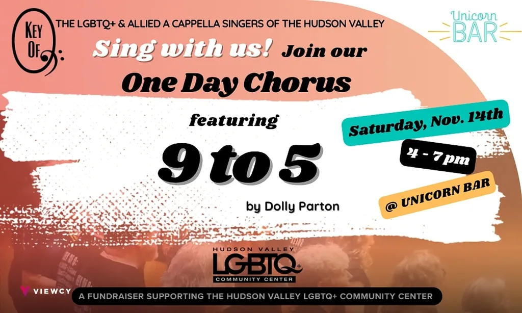 One Day Chorus benefit for The Hudson Valley LGBTQ+ Community Center