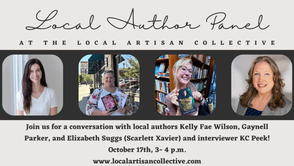Upcoming Local Author Panel on Saturday, October 17th from 3:00 to 4:00 (Taught by KC and Elizabeth, Taught In the Classroom, FREE)
