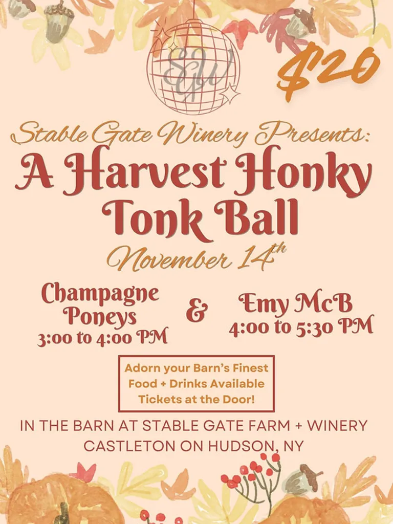 Harvest Honky Tonk Ball with Champagne Poneys and Friends!