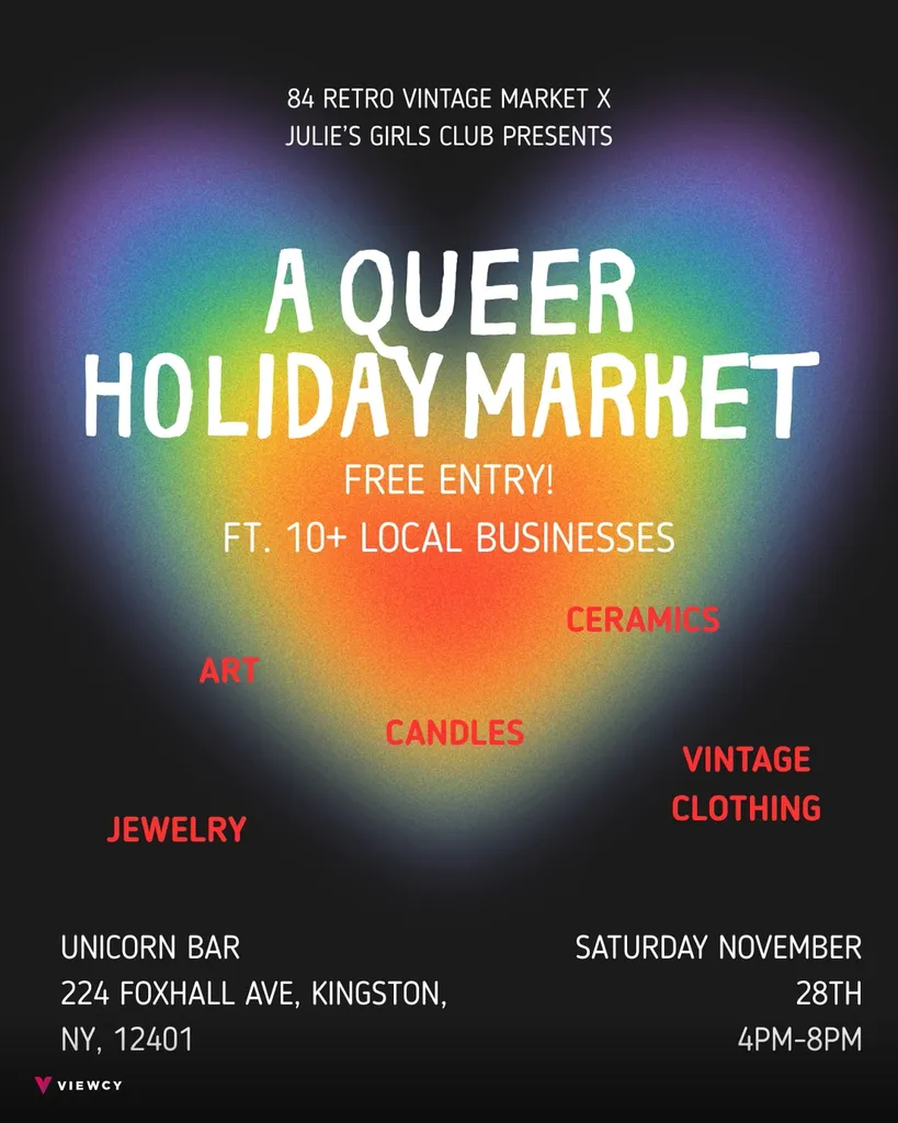 84 Retro Vintage X Julie's Girls Club present: A Queer Holiday Market