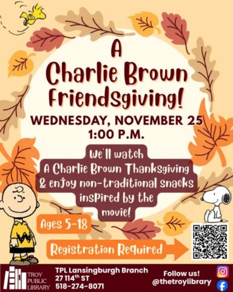 Charlie Brown Friendsgiving - Movie & Snacks 🎥🍿
