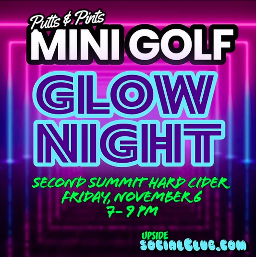 Putts & Pints Mini Golf GLOW Night