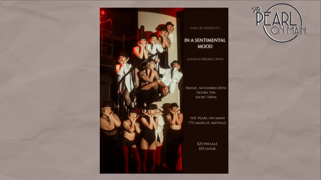 The Pearl Presents: In a Sentimental Mood – produced by Tara Jo