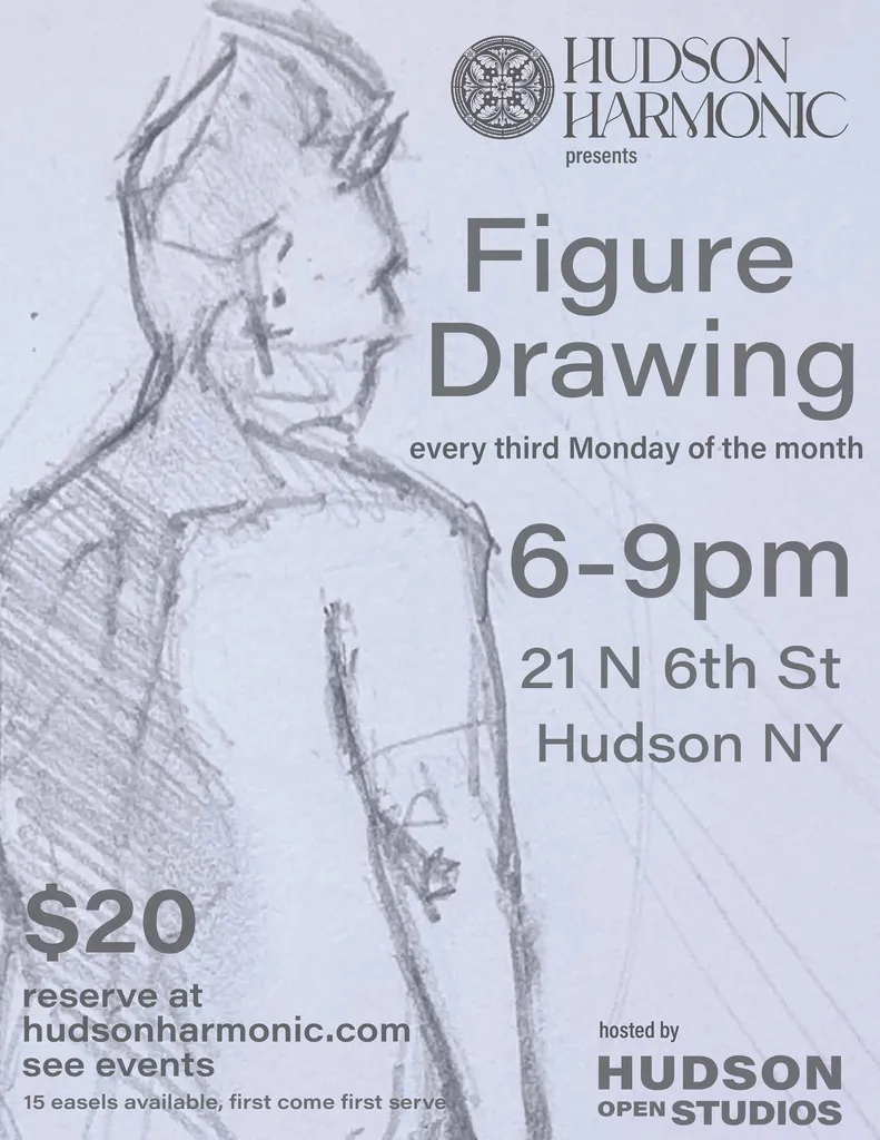 Monthly Figure Drawing Class Hosted by Hudson Open Studios