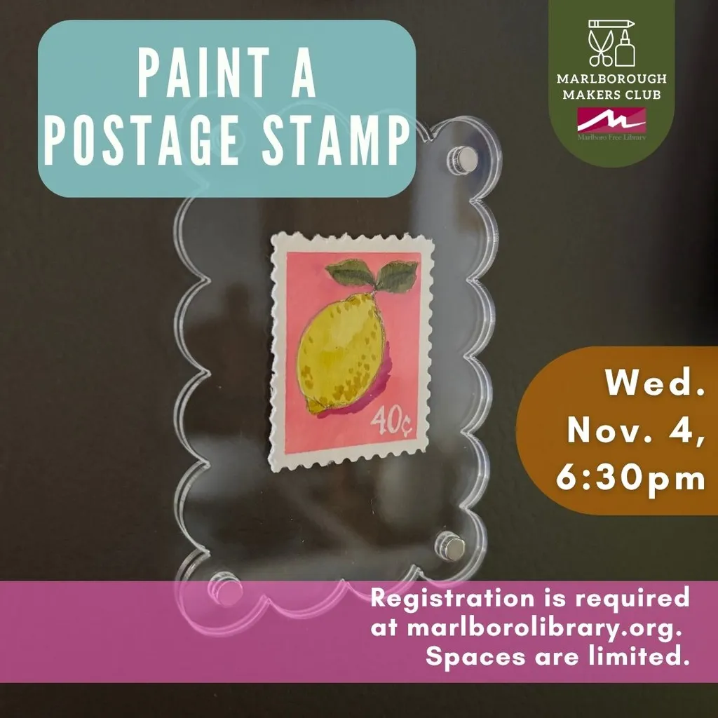 Marlborough Makers Adult Craft- Paint a Postage Stamp