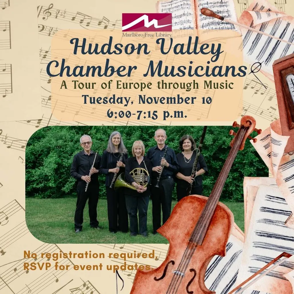 Hudson Valley Chamber Musicians present: "A Tour of Europe through Music"