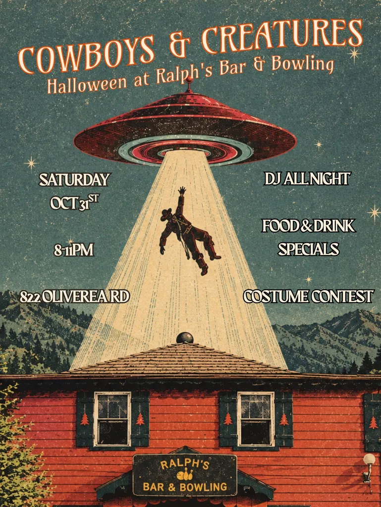 Cowboys & Creatures: Halloween at Ralph’s Bar & Bowling