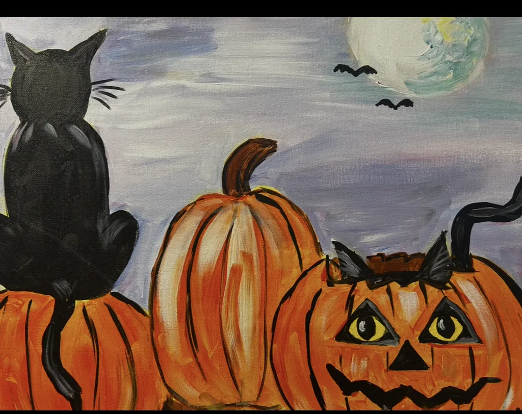 Pumpkins and Black Cats