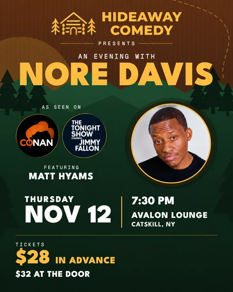 Hideaway Comedy Presents: Nore Davis / Matt Hyams