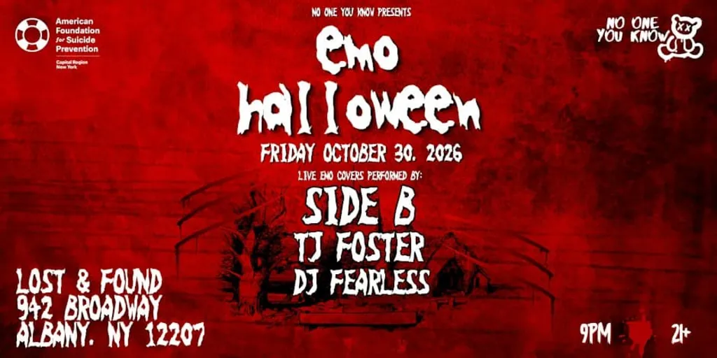 Emo Halloween: Live Band Sing-a-Long with Side B, TJ Foster & DJ Fearless