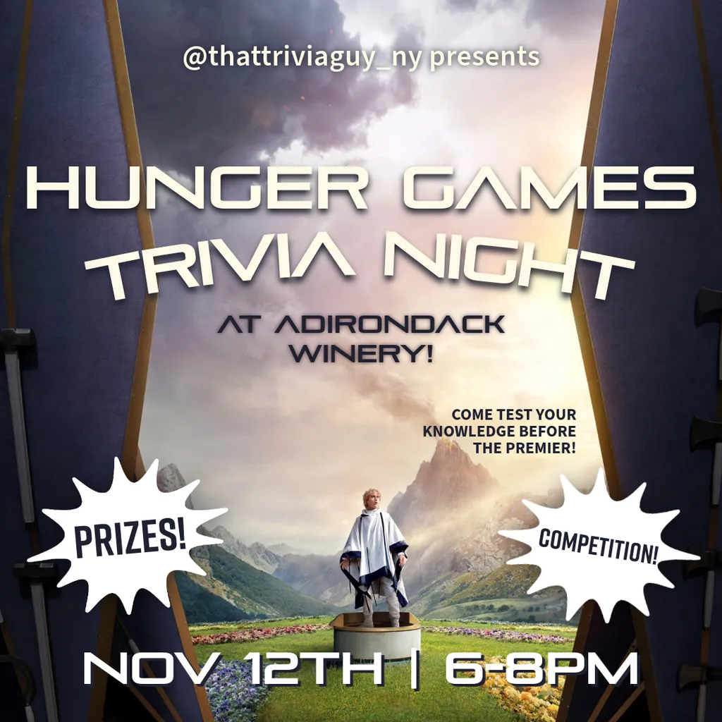Hunger Games Trivia Night - Adirondack Winery