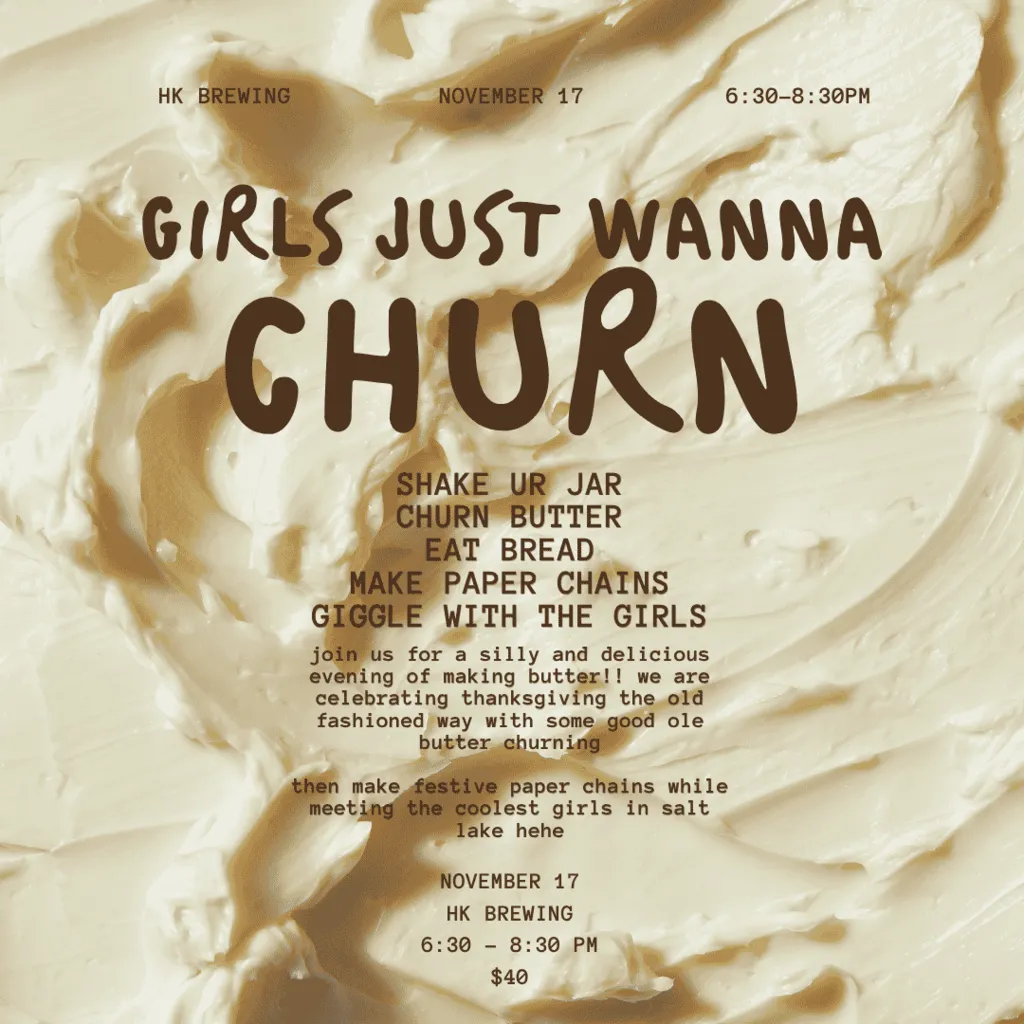 Craft Club: Girls Just Wanna Churn