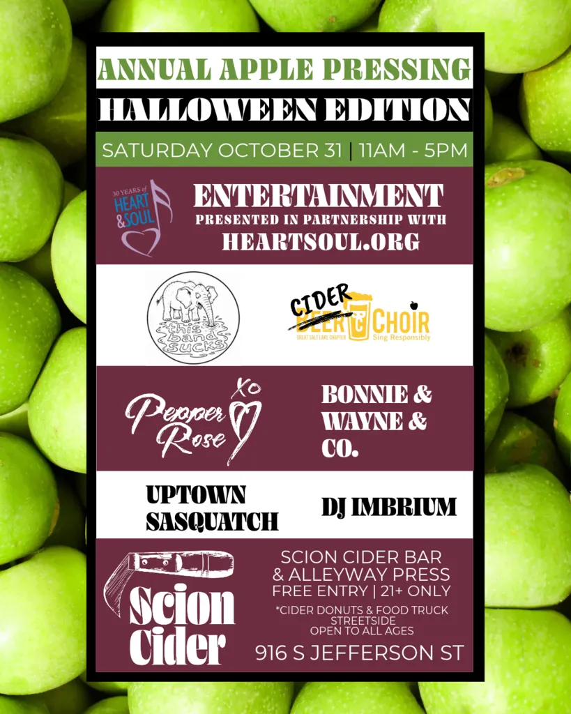 Annual Apple Pressing Halloween Edition