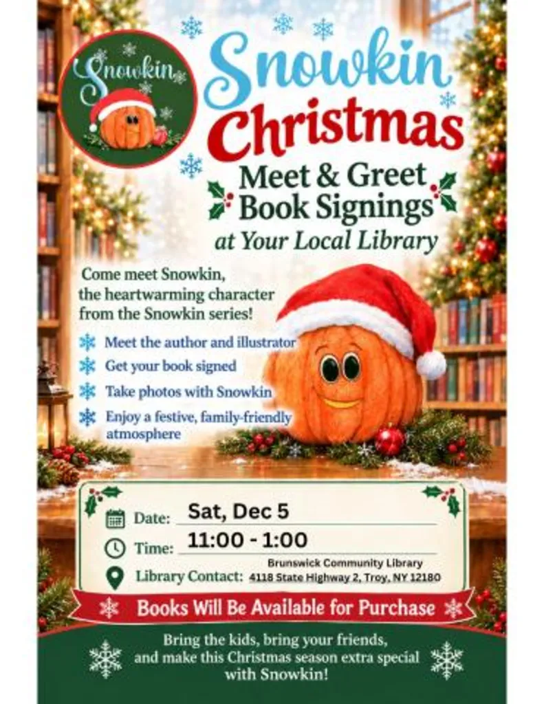 Snowkin Christmas Meet & Greet Book Signings at Your Local Library