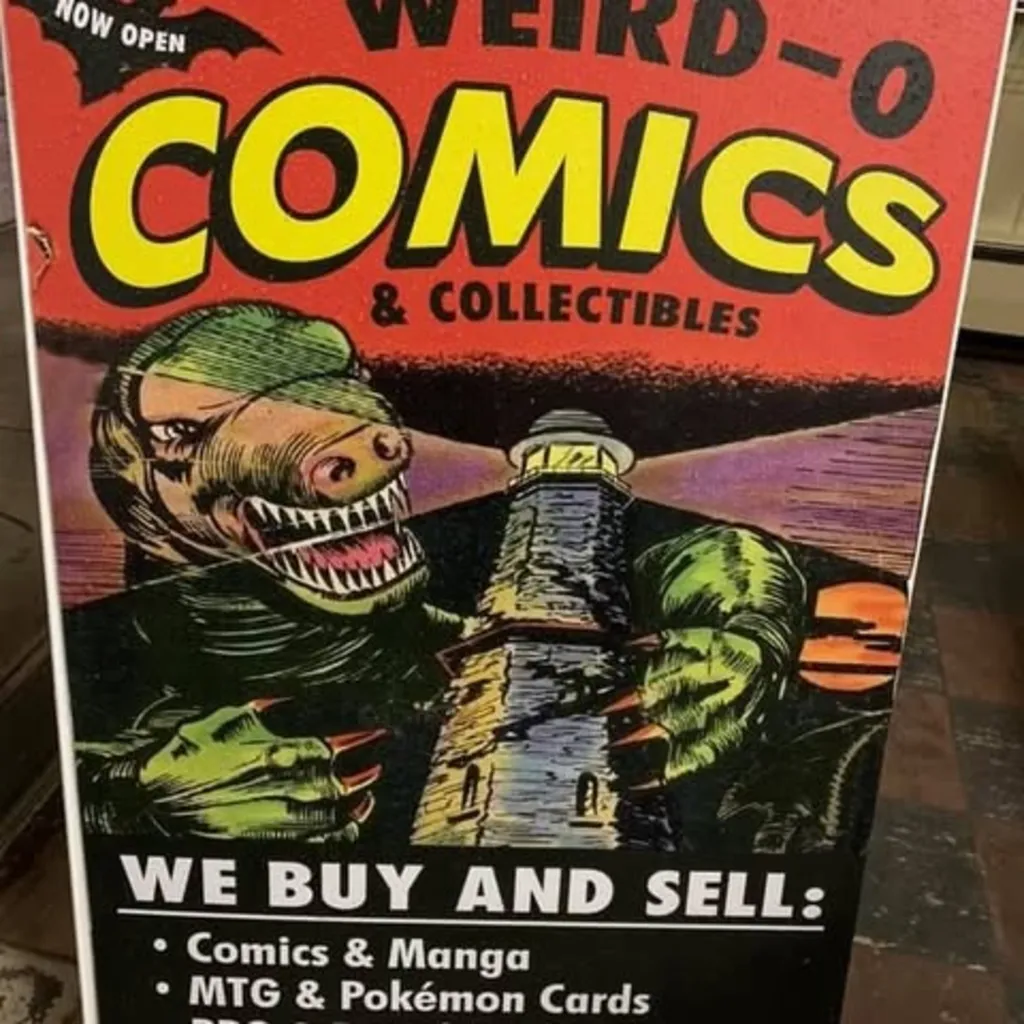 Weird-o comics and collectibles